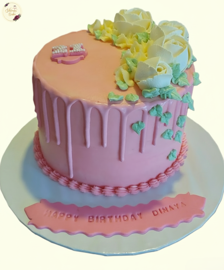 Primrose Pink Drip Cake