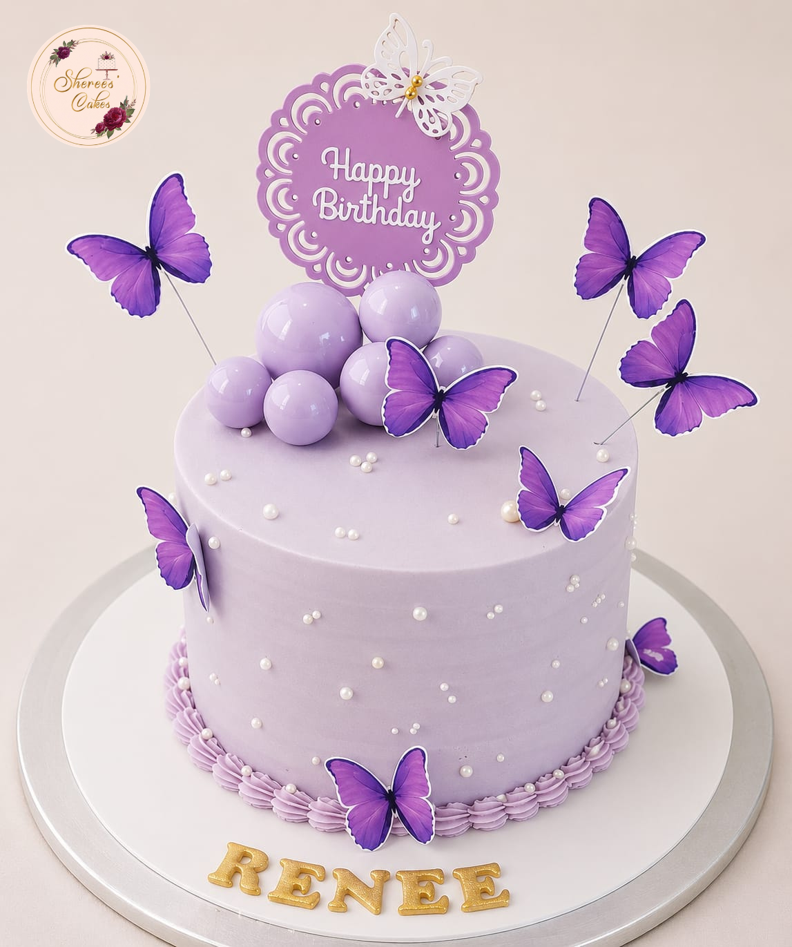 Lavender Butterfly Dream Cake