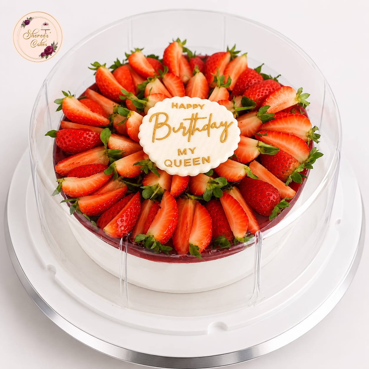 Fresh Strawberry Crown Cheesecake