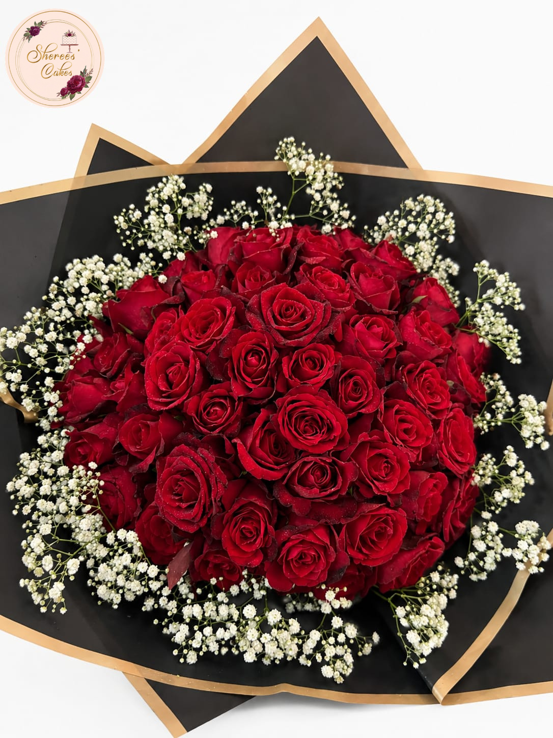 Classic Red Rose Dome